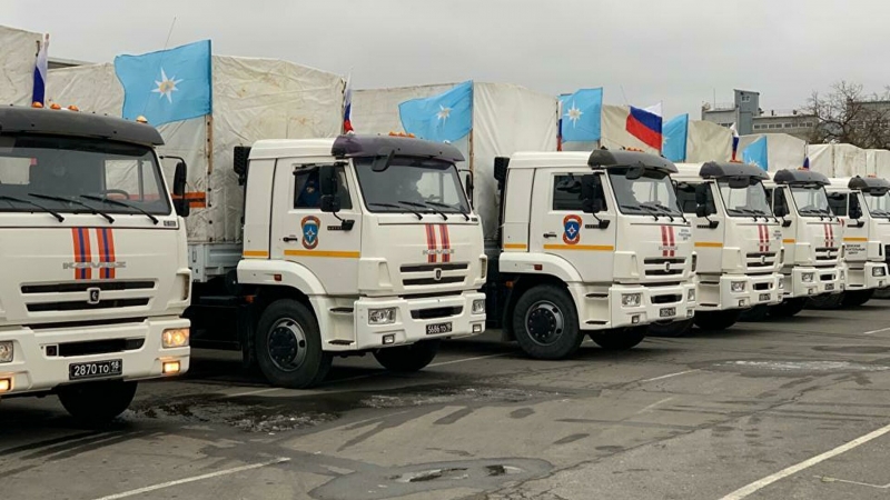 МЧС направит две автоколонны с гуманитарной помощью в Нагорный Карабах