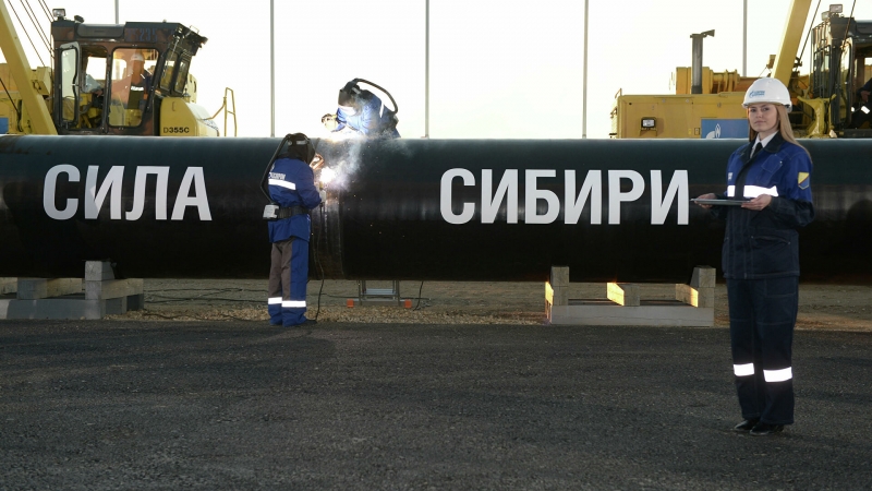 "Газпром" отчитался о поставках в Китай по "Силе Сибири"