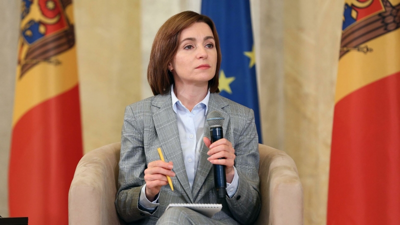 Санду надеется обсудить с Россией долг Молдавии за газ