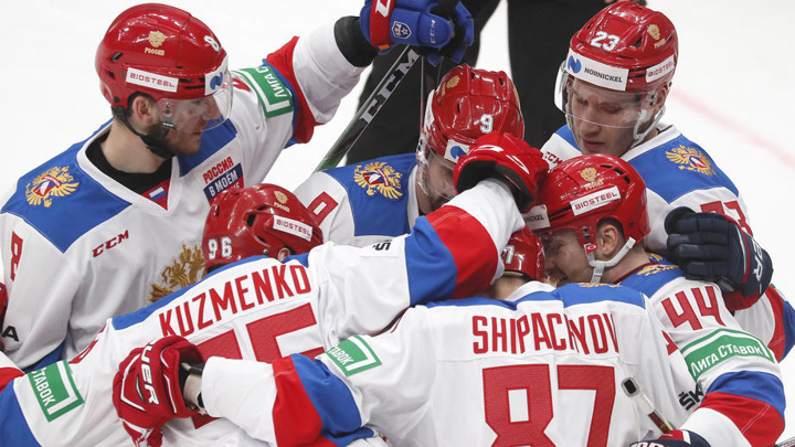 Сборная России стала первой на домашнем этапе хоккейного Евротура
