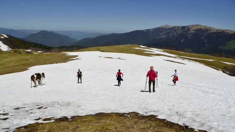 В горах Сочи открыт новый зимний туристический маршрут