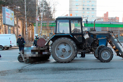 В России мужчина погиб под щеткой уборочной машины