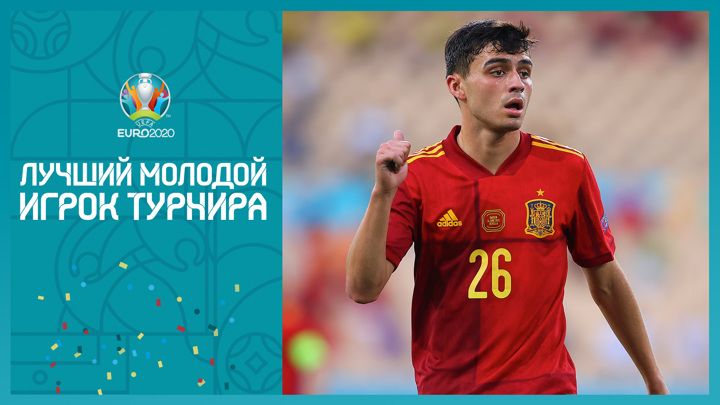 Испанец Педри признан лучшим молодым футболистом Евро-2020