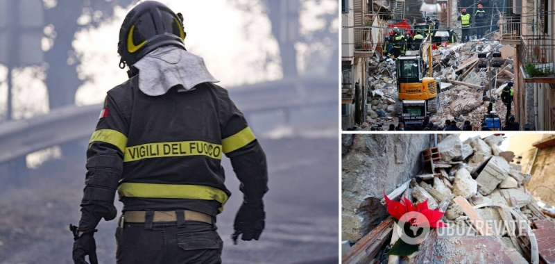 Число погибших в результате обрушения домов в Италии увеличилось: поиски пропавших продолжаются. Фото