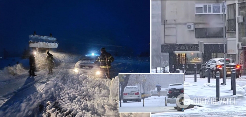 Сербию накрыл мощный снегопад: в части страны введен режим ЧС, тысячи жителей остались без света. Фото