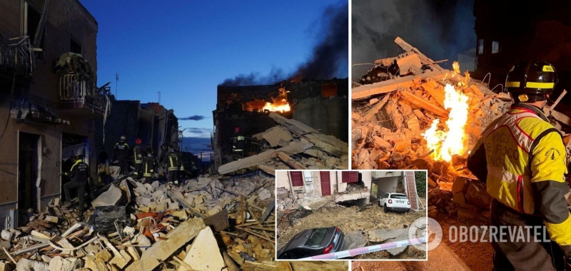 В Италии в результате взрыва обрушились дома: семь человек погибли, поиски пропавших продолжаются. Фото и видео
