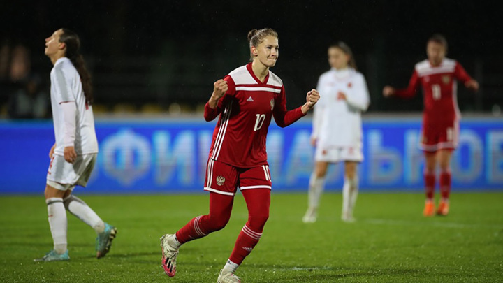 Российские футболистки сыграли вничью с командой Белоруссии