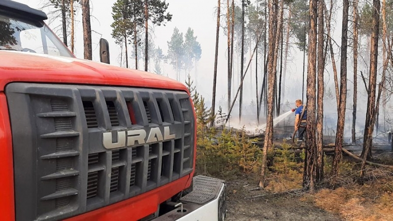 Высокий класс пожарной опасности установился в якутских лесах