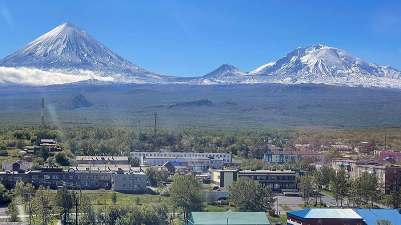 Вулкан Ключевской выбросил пепел на высоту 5 км на Камчатке