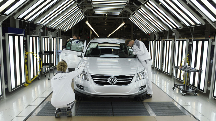 Бывший автозавод Volkswagen в Калуге продлевает простой